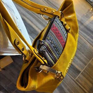 B. Makowsky Mustard Yellow Shoulder Bag - bundle of two for one price. It ready